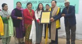 SDF felicitates Chamling for being honoured with two prestigious awards