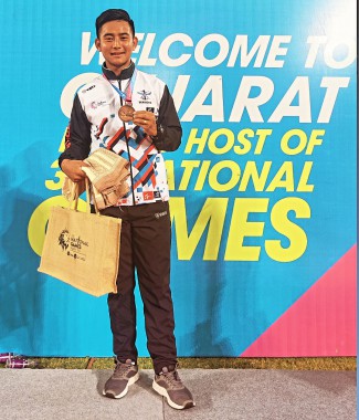 Sikkimese footballer wins bronze in 36th National Games