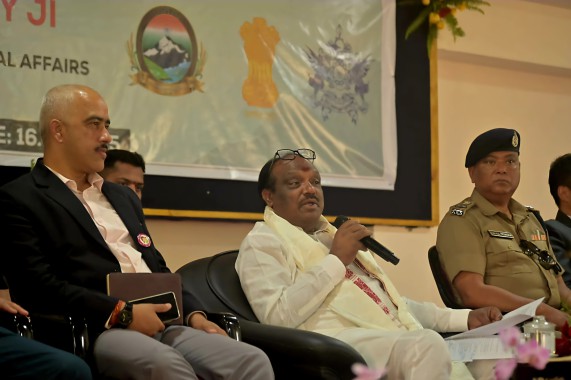 Tribal Affairs MoStakes stock of Central schemes at Soreng