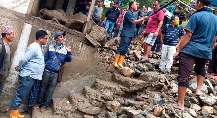 Minister Visits Landslide Affected Villages Sikkimexpress