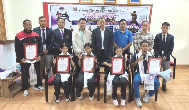 Sikkim Pencak Silat Association felicitates national medal winners, Khelo India Beach Games 2027 qualifiers