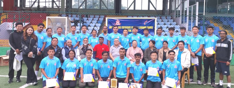 AIFF ‘D’ license coaching course concludes in Gangtok