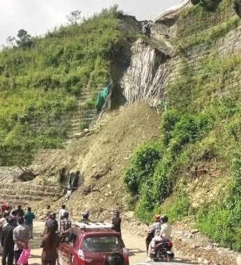 Pakyong Airport wall leaks fresh landslide