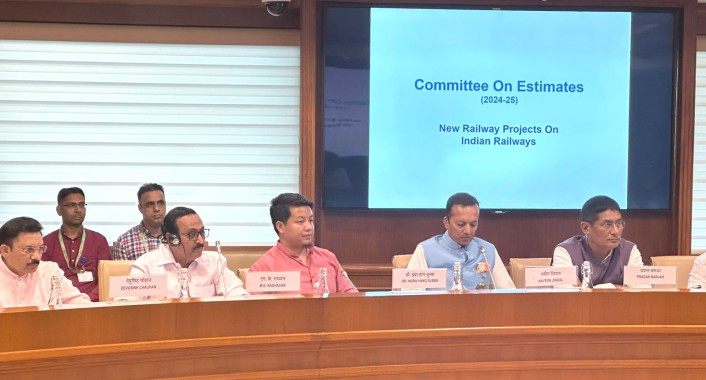 Sikkim MP attends Parliamentary Estimates Committee meeting on railway development