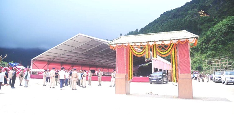 Celebration committees makes final preparations for national-level Bhanu Jayanti celebration at Soreng 