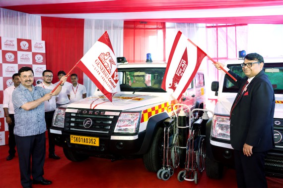 Generali Central Life Insurance donates two ambulances to STNM Hospital