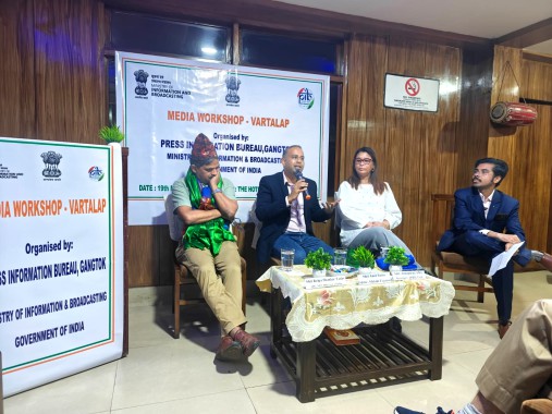 Gangtok PIB organizes Vartalap Media workshop  PM Modi's upcoming Sikkim visit to boost tourism: Bikash Basnet