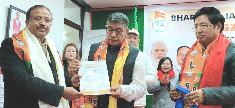 DR Thapa re-elected as BJP Sikkim president