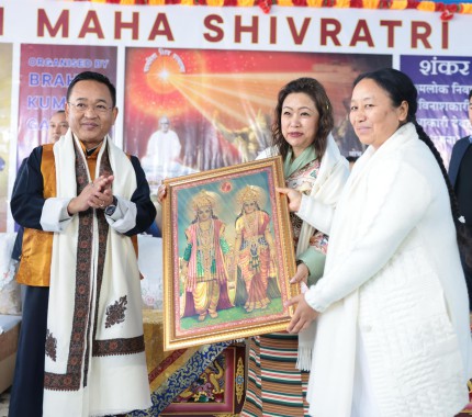 CM attends Trimurti Maha Shivratri celebrations at Brahma Kumaris Centre