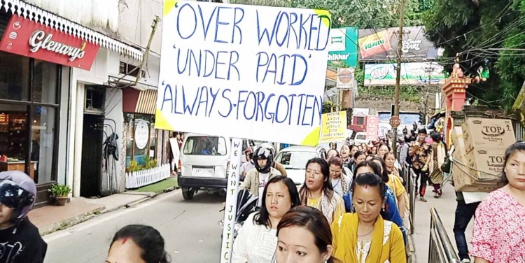 Darjeeling ASHA workers carry out rally demanding hike in honorarium