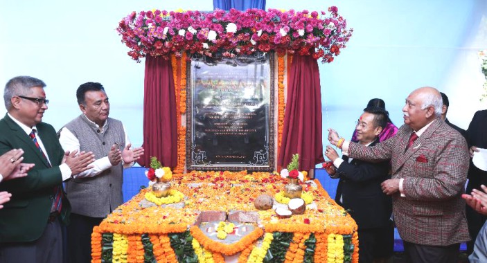 Foundation stone laid for new District Court complex in Soreng 