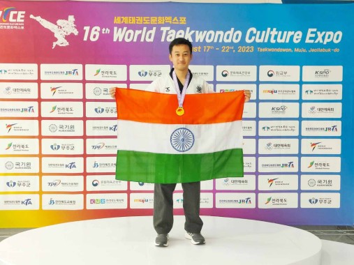 Ugen Gurung wins taekwondo gold in South Korea