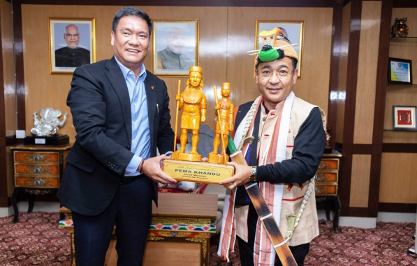 Khandu calls on Sikkim CM