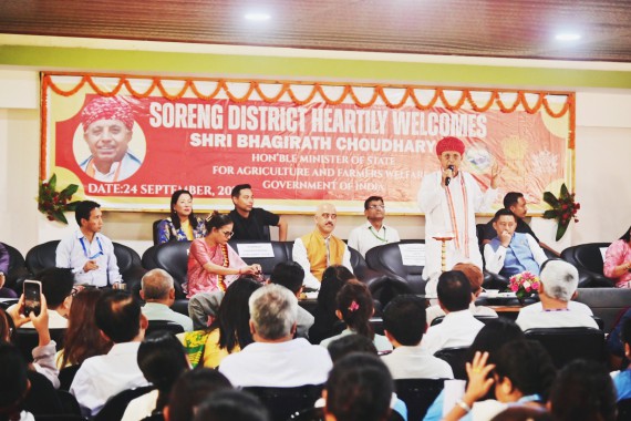 Agriculture and Farmers Welfare MoS concludes his maiden tour to Soreng district