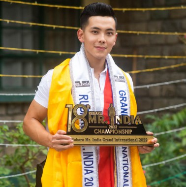 Sikkim model wins Rubaru Mr. India 2022 Grand International title