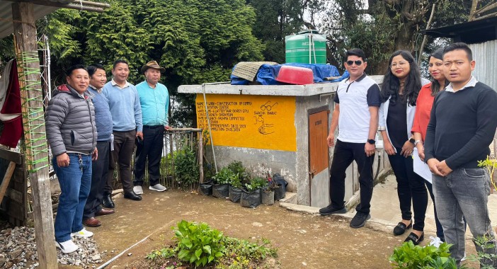 DC-lead team inspects Soreng villages for ODF Plus certification