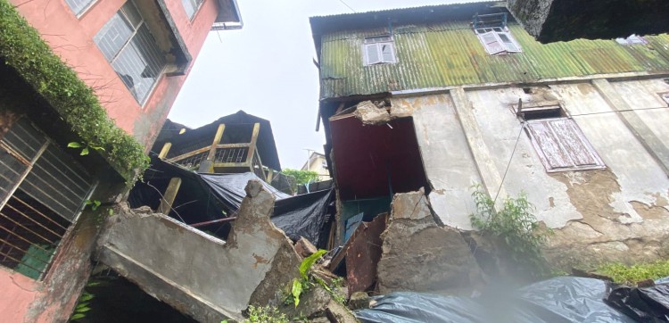 Overnight storm damage homes in Darjeeling