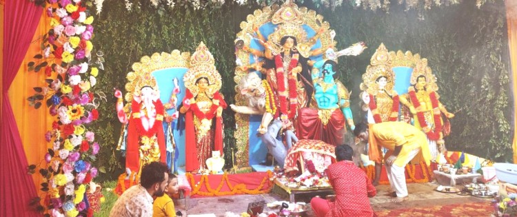 Durga Puja festivities start at Rangpo