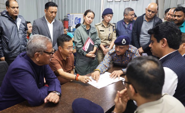 Governor and Chief Minister visit NHPC tunnel mishap site, review rescue and relief operations
