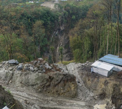 Minister inspects Dzongu bridge construction work, Mantam-Bey road