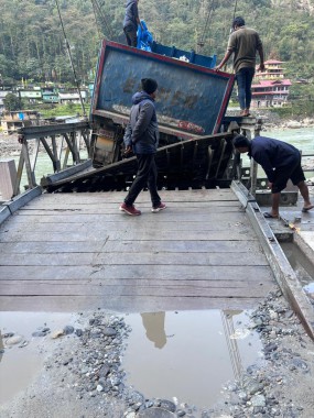 BRO blames overloaded vehicles for damage to Dzongu bridges