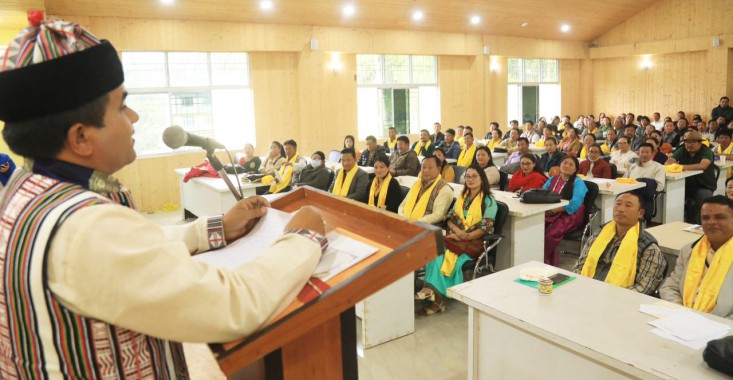 Oath taking ceremony of newly elected Mangan district panchayats