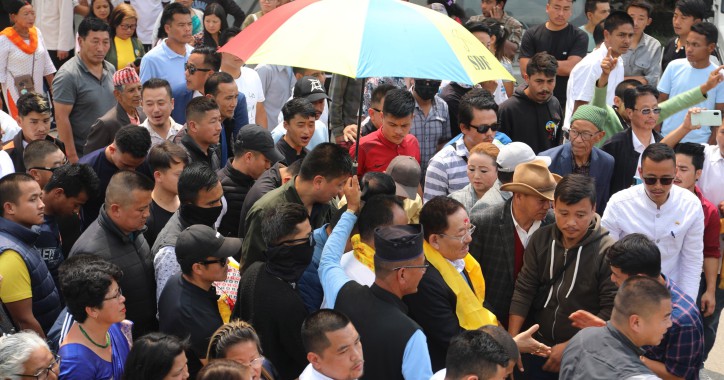 Chamling starts SDF election campaign from Daramdin