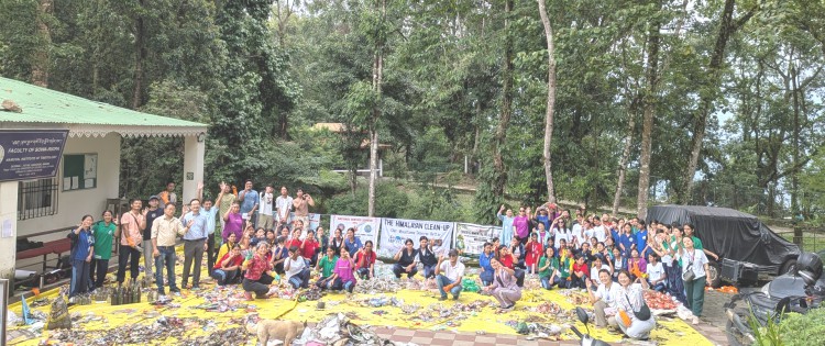 The Himalayan Cleanup unearths high volumes of plastic trash at Deorali Chorten area