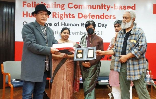 Action Aid India felicitates Tseten Lepcha as ‘human rights defender’