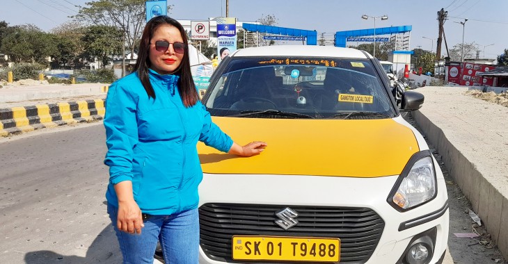 Tshering Doma showing the way for women taxi drivers