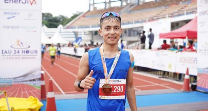 Sikkimese athlete wins third position in international ultra running championship