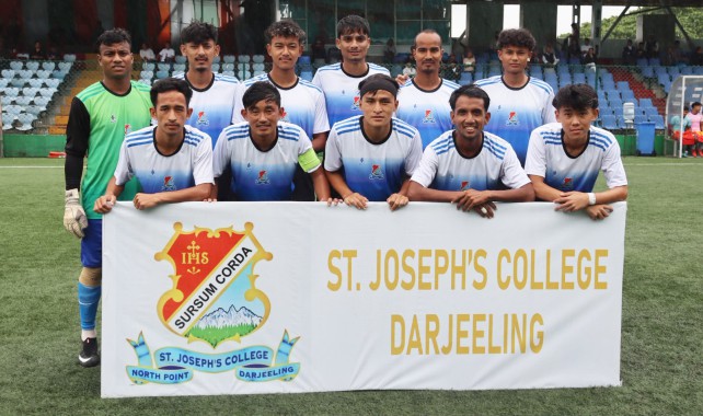 State-level I-Day Football Tournament: Darjeeling’s St. Joseph’s College defeats Kalimpong’s Georgian FC, enters semi