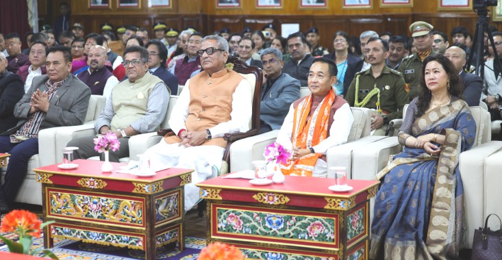 State heads attend Rajasthan Statehood Day celebration at Lok Bhavan  