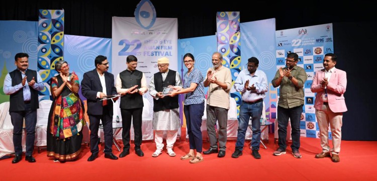 Tribeny Rai wins Dr. V. Shantaram Debut Director Award at the 22nd Third Eye Asian Film Festival