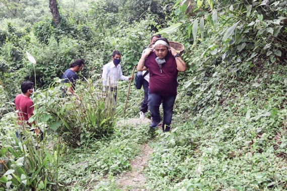 MLA carries relief items for needy families