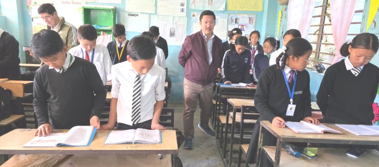 School Education secretary visits North Sikkim schools