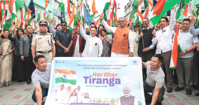 Governor, CM takes part in Har Ghar Tiranga rally