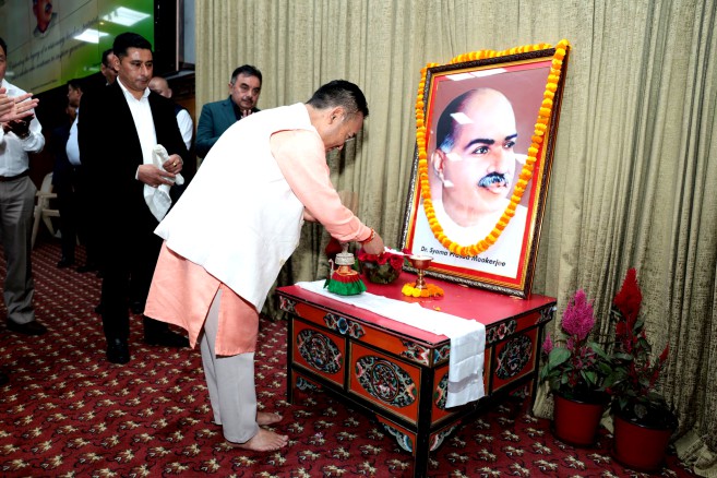 Sikkim pays tribute to Dr Syama Prasad Mookerjeeon his 125th birth anniversary