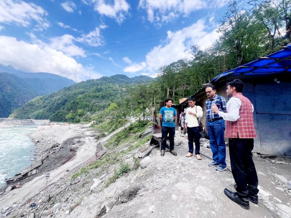 PMO official reviews progress under Vibrant Village Programme in Mangan district