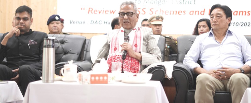 Governor visits Mangan District to assess progress of developmental initiatives