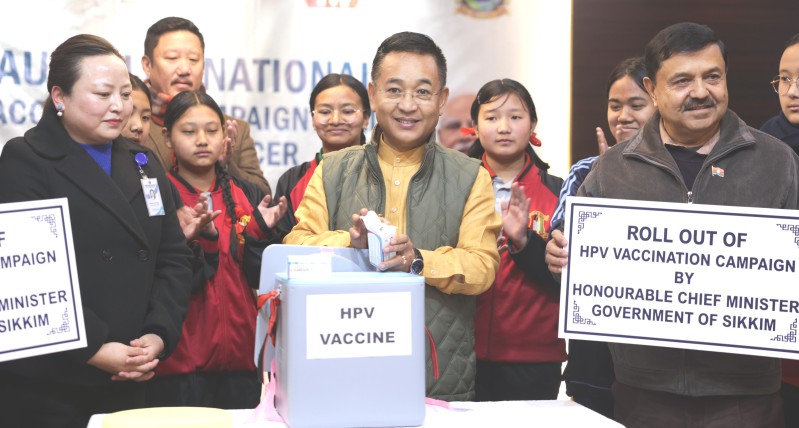 Sikkim joins launch of national HPV vaccination campaign